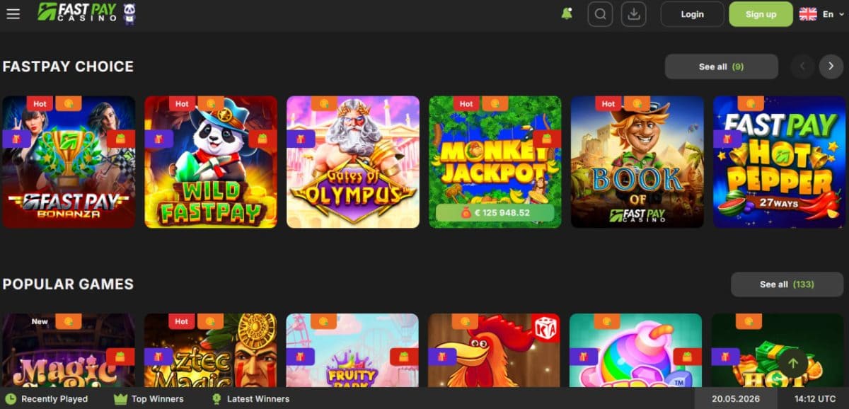 Fastpay Casino Review 2026: A$150 Welcome, Crypto Payouts & 5,000+ Pokies image 1